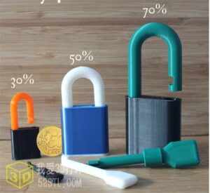 3D打印模型stl-打印个简易挂锁-【我爱3D打印】