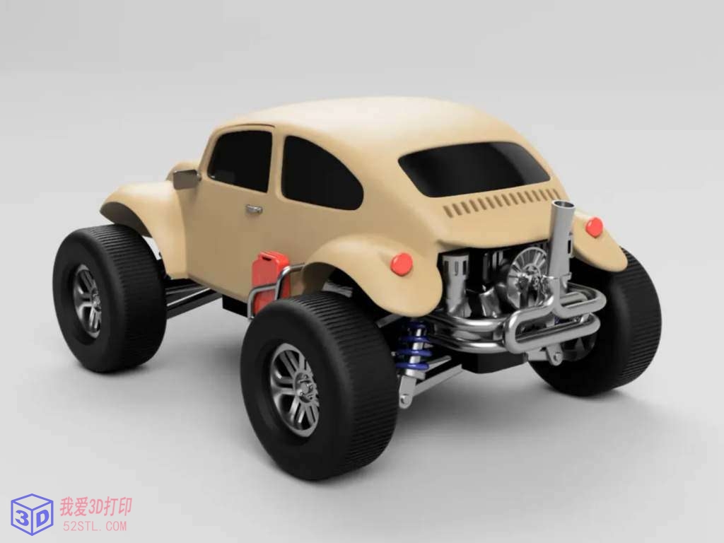 大众甲壳虫BAJA BUG-1/18遥控车身 (PXtoys 9302E)-3d打印模型stl