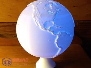 地球灯-3d打印模型stl下载-【我爱3D打印】