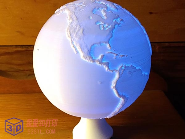 地球灯-3d打印模型stl免费下载-百度网盘云【我爱3D打印】