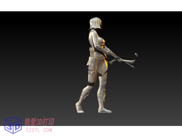 图片[2]-女弓箭手-Rpg战锤-3d打印模型stl免费下载-百度网盘云下载【我爱3D打印】