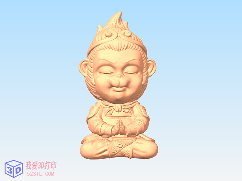 齐天大圣小悟空-3d打印模型stl下载