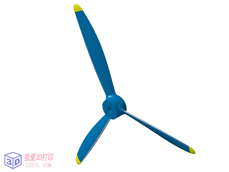 遥控飞机三叶螺旋桨-3d打印模型stl免费下载-百度网盘云【我爱3D打印】