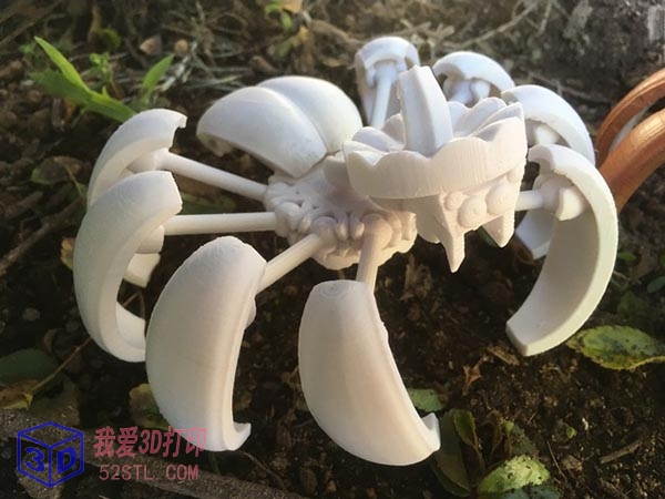 万圣节南瓜蜘蛛变形机器-3d打印模型stl实物图