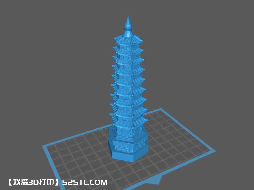 九层文昌塔宝塔-3d打印模型stl下载-百度网盘云下载【我爱3D打印】