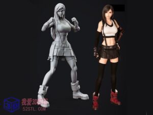 最终幻想7蒂法·洛克哈特手办-3d打印模型stl-【我爱3D打印】