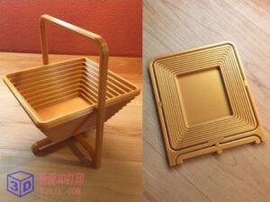 可折叠手提篮子-3d打印模型stl下载-【我爱3D打印】