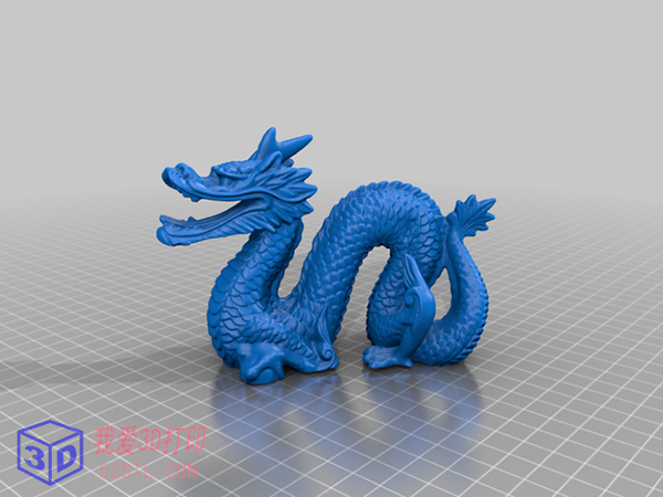 多彩幸运中国龙-3d打印模型stl模型图