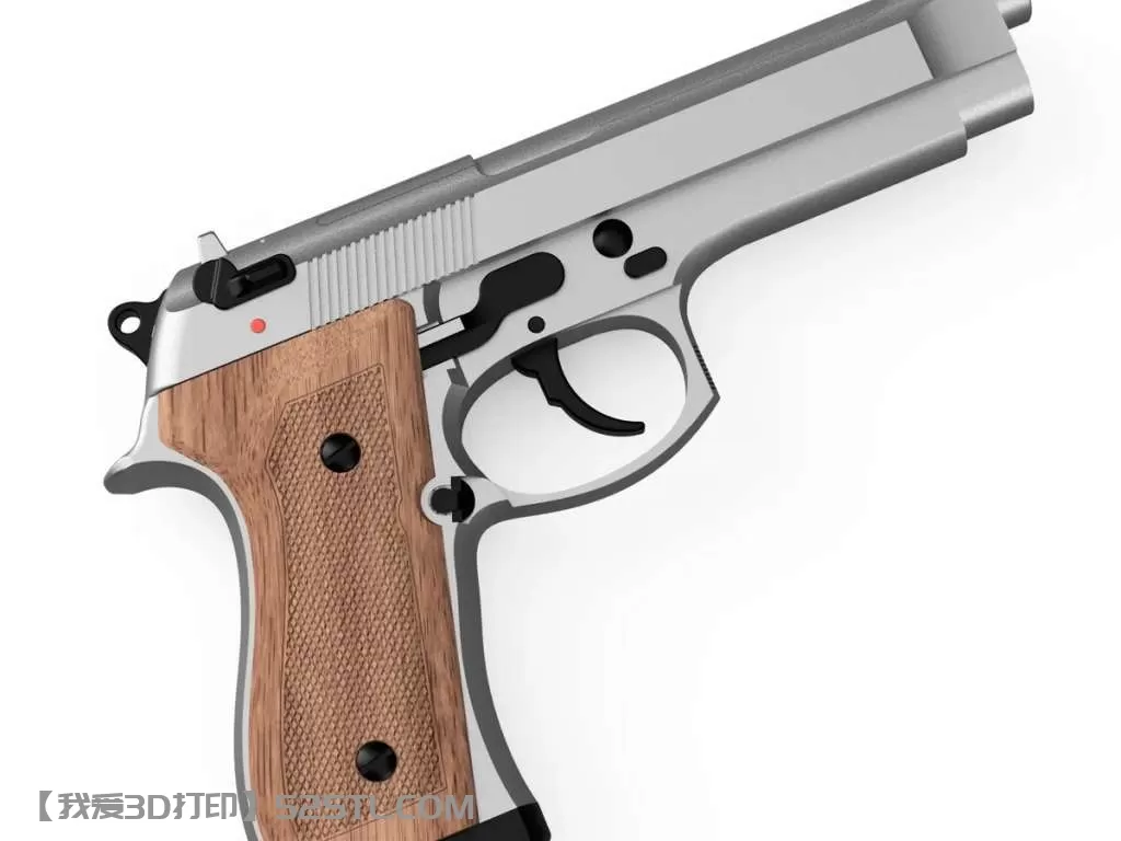 伯莱塔M9 92手枪模型-3d打印模型3mf
