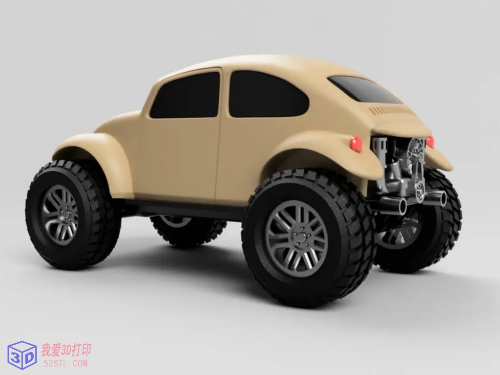 大众甲壳虫沙滩车-3d打印模型stl