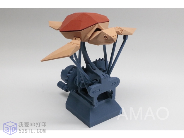 3D打印模型stl-会飞的小海龟