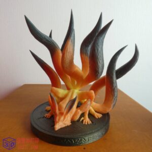 九尾妖狐模型-3D打印模型stl-【我爱3D打印】
