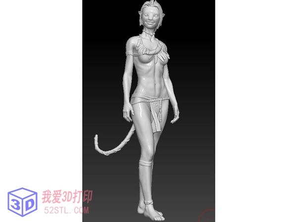 阿凡达 涅提妮（Neytiri）手办-3d打印模型obj效果图