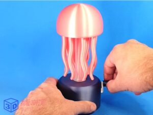 水母游泳机械互动艺术-3d打印模型stl-【我爱3D打印】
