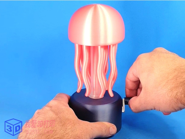 水母游泳机械互动艺术-3d打印模型stl免费下载-百度网盘云【我爱3D打印】