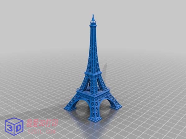 埃菲尔铁塔-3d打印模型stl下载模型图