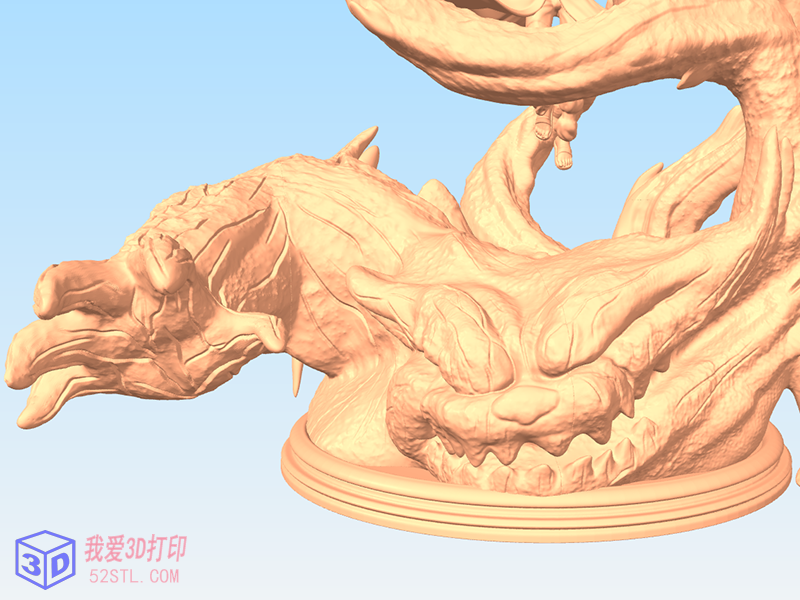 火影忍者一尾我爱罗高精度手办-3d打印模型stl模型图
