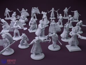 Fantasy迷你系列多姿势-3d打印模型stl-【我爱3D打印】