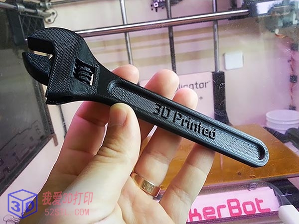 完全组装的3D打印扳手-stl模型下载实物图