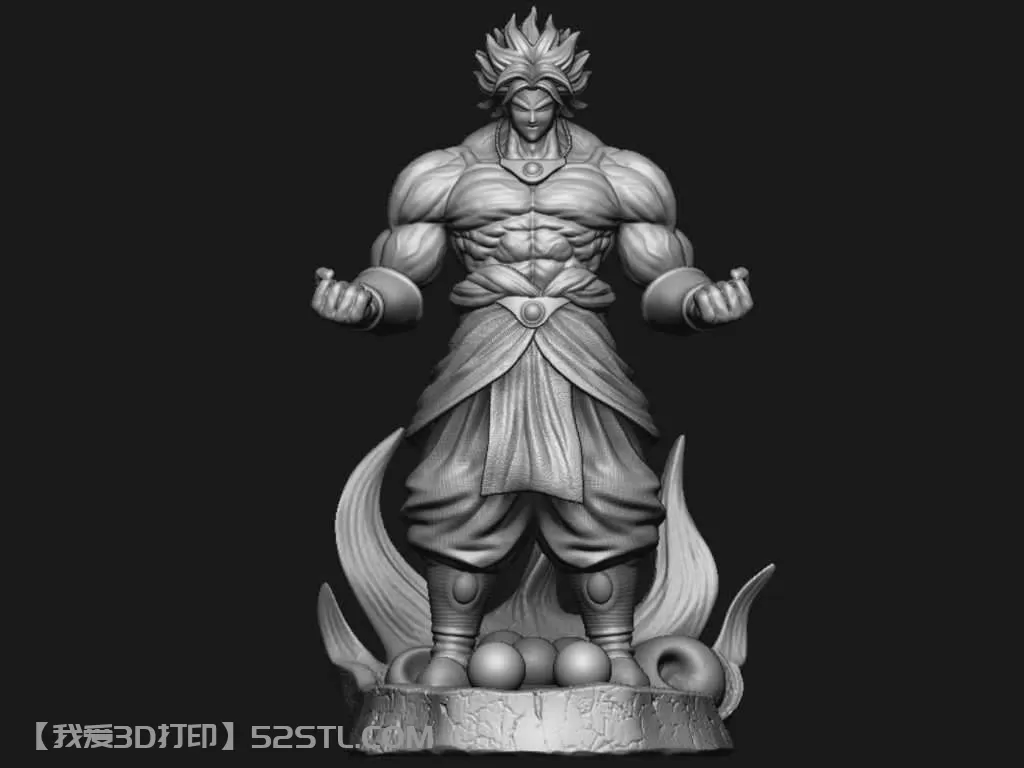 龙珠（Dragon Ball）布罗利（Broly）-3d打印模型stl下载-百度网盘云下载【我爱3D打印】