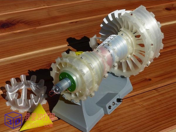 电动喷气发动机-3d打印模型stl免费下载-百度网盘云【我爱3D打印】
