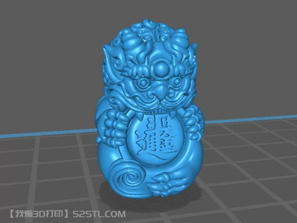 日进斗金貔貅摆件-3d打印模型stl下载-百度网盘云下载【我爱3D打印】