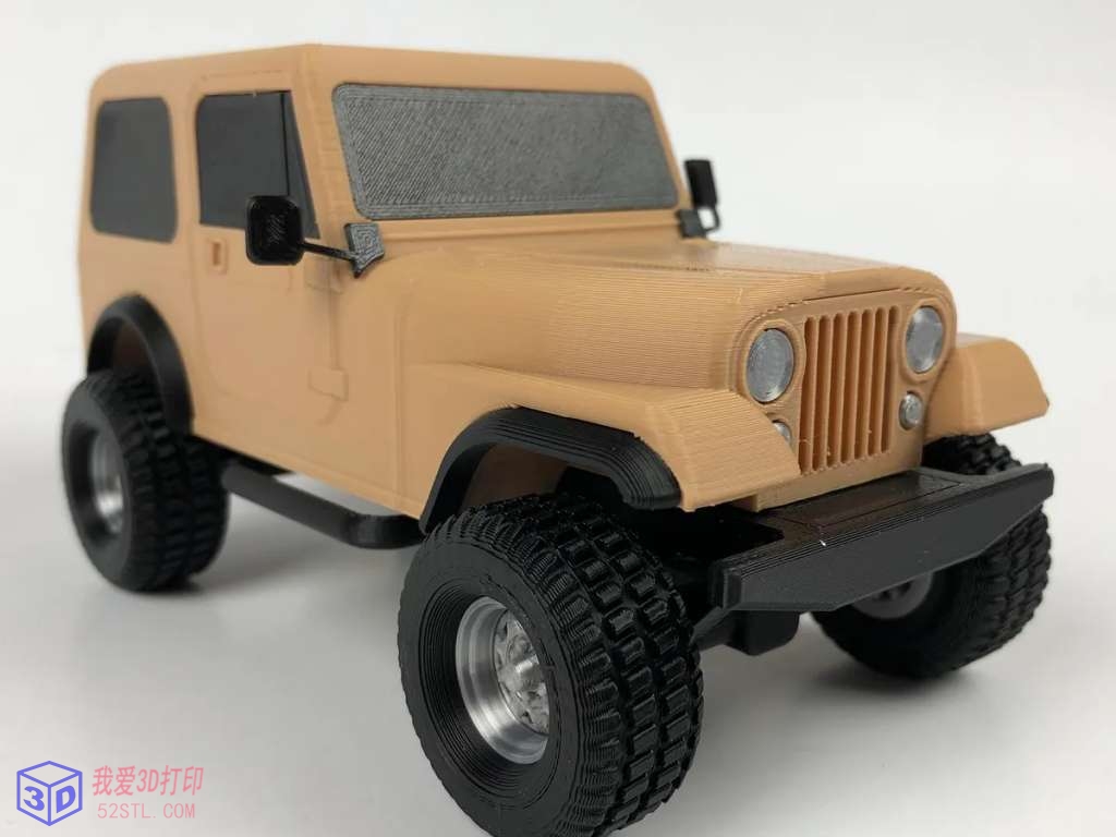 JEEP CJ7叛徒1:24套件-3d打印模型stl下载-百度网盘云下载【我爱3D打印】