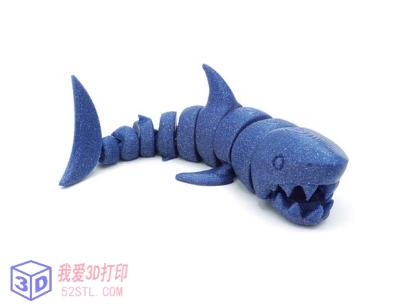 铰接式鲨鱼-3d打印模型stl实物图