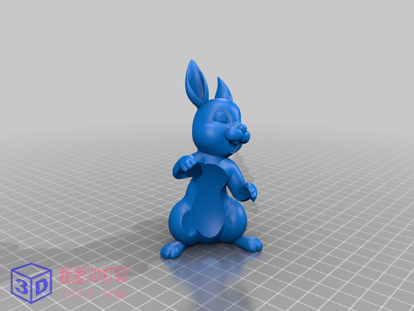 复活节兔子-3d打印模型stl下载模型图