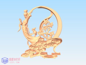 高精度嫦娥奔月-3d打印模型stl下载-【我爱3D打印】
