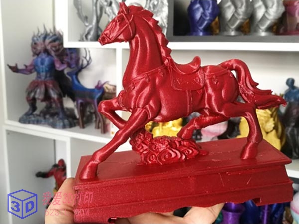 高精度骏马奔腾-3d打印模型stl下载实物图
