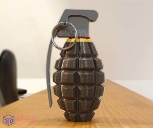 手榴弹容器/瓶子-3d打印模型stl-【我爱3D打印】