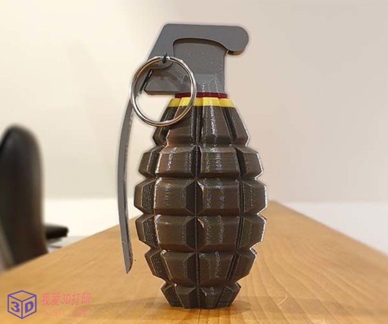 手榴弹容器/瓶子-3d打印模型stl