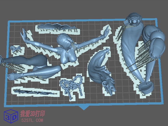 王者荣耀 不知火舞高清手办-3d打印模型stl下载-百度网盘云【我爱3D打印】