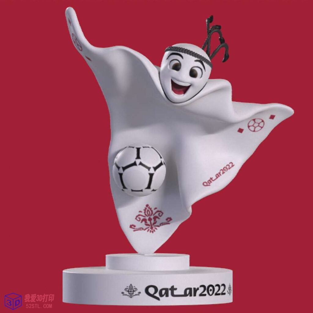 卡塔尔世界杯吉祥物La'eeb（拉伊卜）-3d打印模型stl