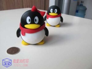 雌性宠物企鹅QQ-3d打印模型stl下载-【我爱3D打印】