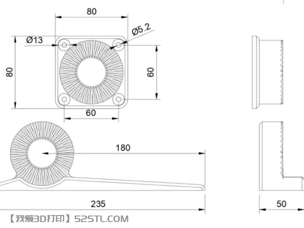 多功能臂架系统-3d打印模型stl