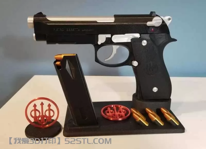 图片[23]-手枪模型伯莱塔92FS-3d打印模型stl积分下载-百度网盘云【我爱3D打印】