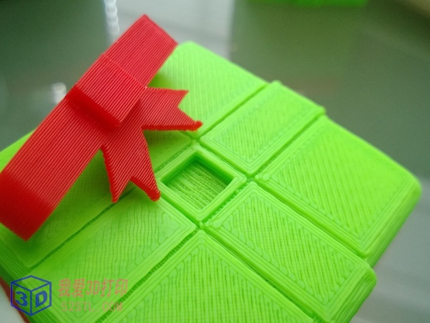 圣诞节礼盒-3d打印模型stl