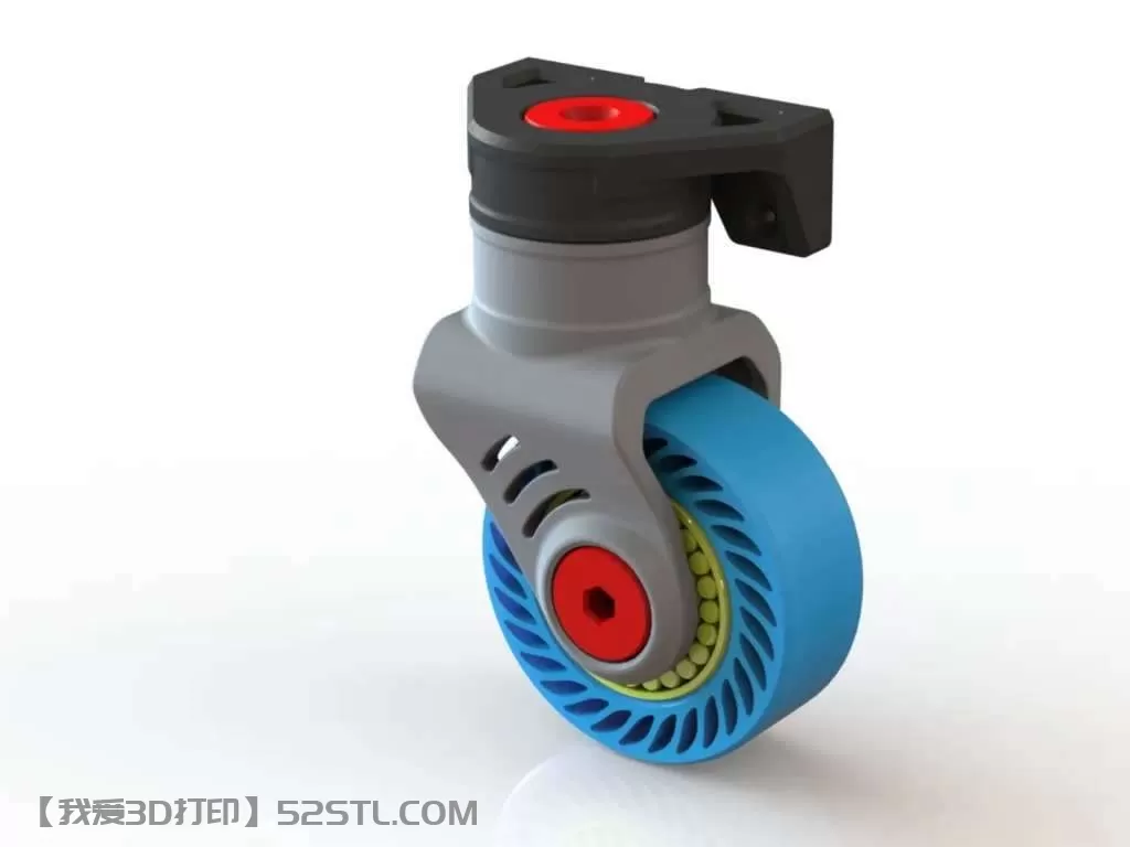 旋转锁定脚轮-3d打印模型stl