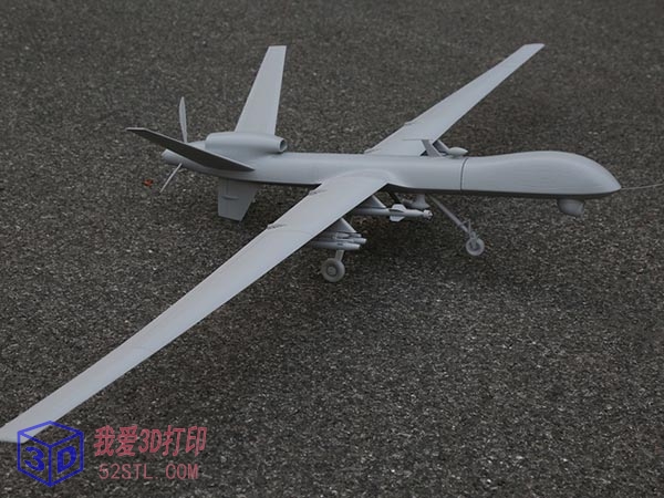 捕食者无人机模型-3d打印模型stl下载实物图
