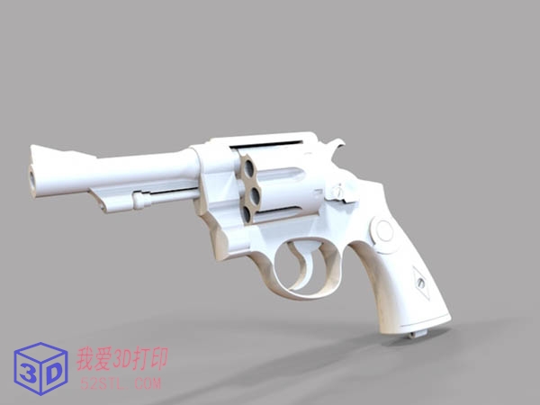 印地左轮手枪-3d打印模型stl模型图