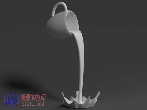 漂浮在空中的杯子-3d打印模型stl免费下载-百度网盘云下载【我爱3D打印】