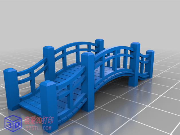 小桥流水摆件-3d打印模型stl免费下载-百度网盘云【我爱3D打印】