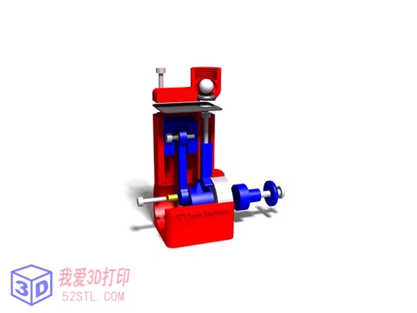 压缩空气发动机-3d打印模型stl下载