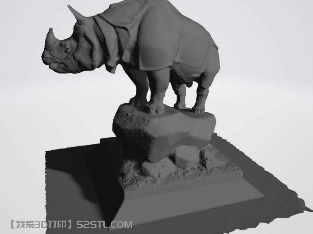 图片[3]-犀牛雕塑模型-3d打印模型stl免费下载-百度网盘云【我爱3D打印】