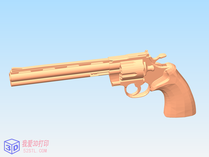 Colt Python双动操作左轮手枪模型-3d打印模型免费stl下载-百度网盘云【我爱3D打印】