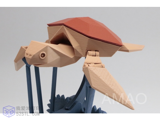 3D打印模型stl-会飞的小海龟