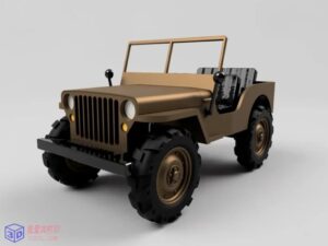 威利1944吉普车原创款式-3d打印模型stl-【我爱3D打印】