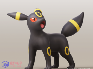月亮伊布精灵宝可梦（口袋妖怪）-3d打印模型stl下载-【我爱3D打印】